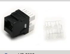 Cat6 UTP RJ45 keystone jack, black